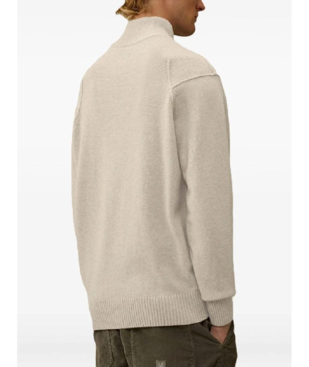 CP COMPANY Бежевый шерстяной джемпер / свитер, фото 3