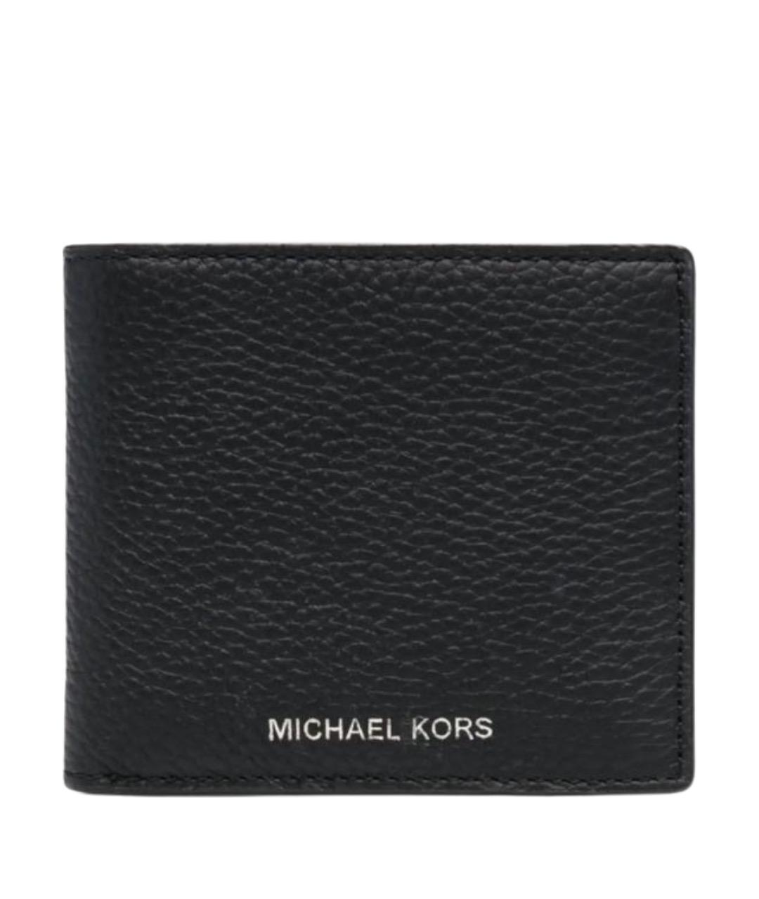 MICHAEL KORS Черный кожаный кошелек, фото 1