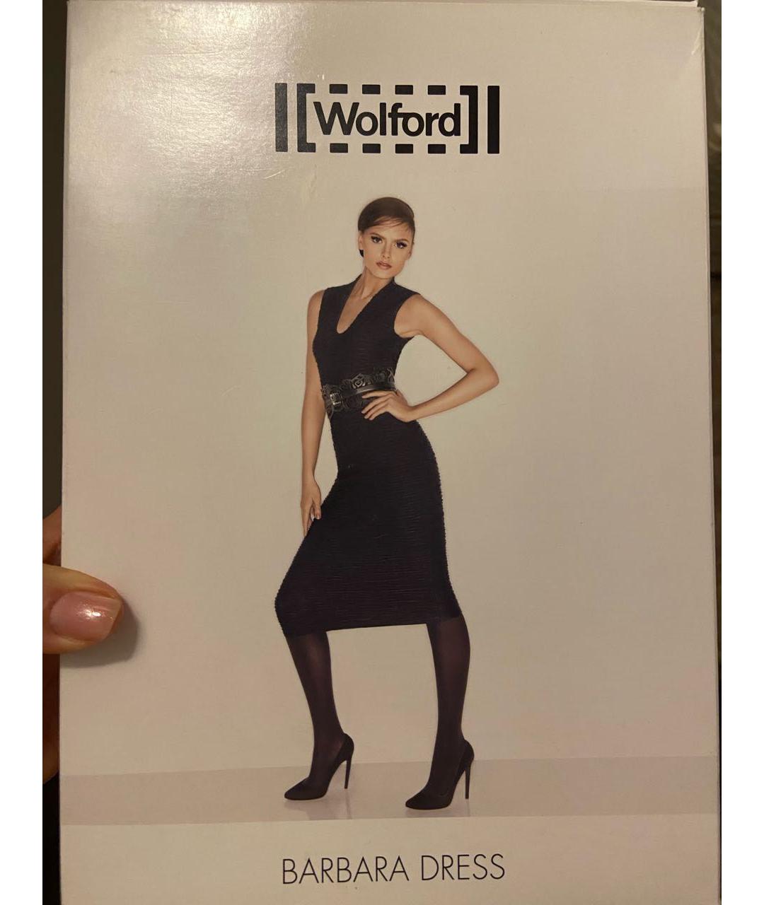 WOLFORD Черное полиамидовое коктейльное платье, фото 5