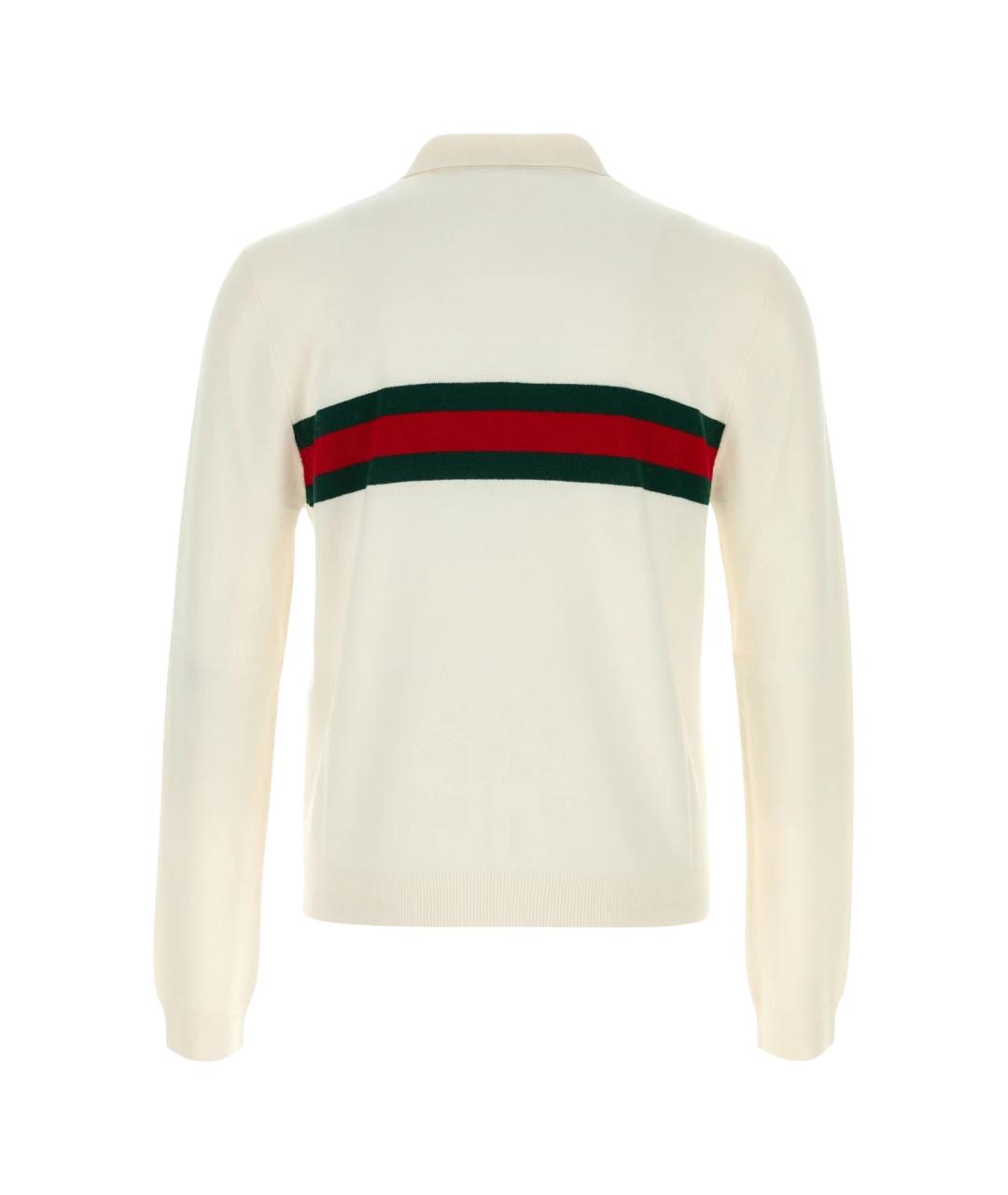 GUCCI Белый кашемировый джемпер / свитер, фото 2