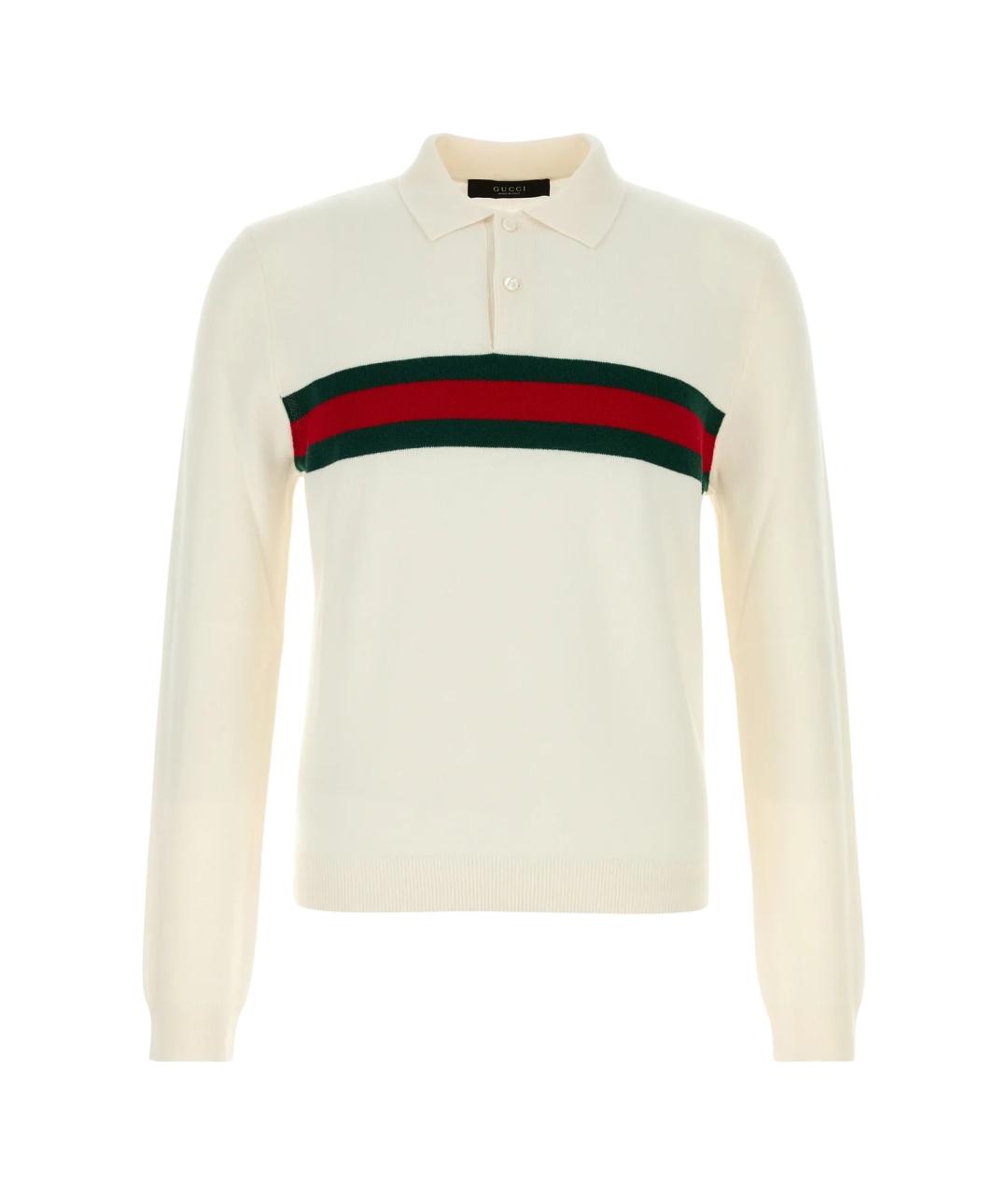 GUCCI Белый кашемировый джемпер / свитер, фото 4
