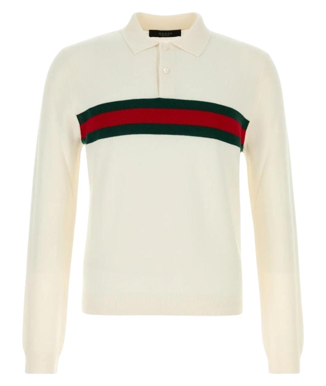 GUCCI Белый кашемировый джемпер / свитер, фото 1