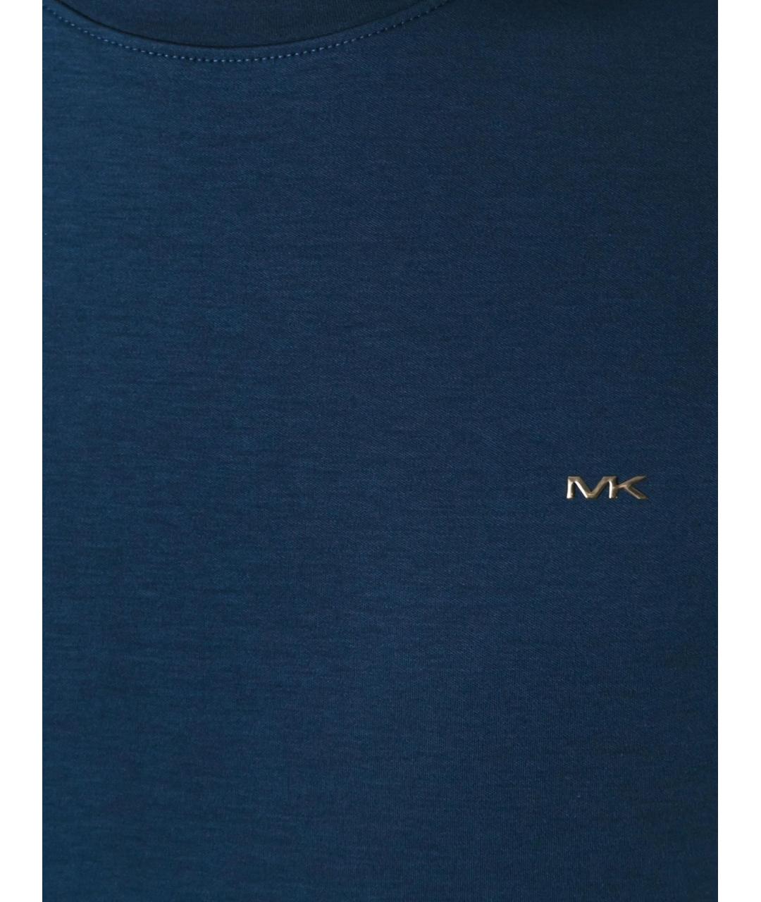 MICHAEL KORS Синяя хлопковая футболка, фото 4