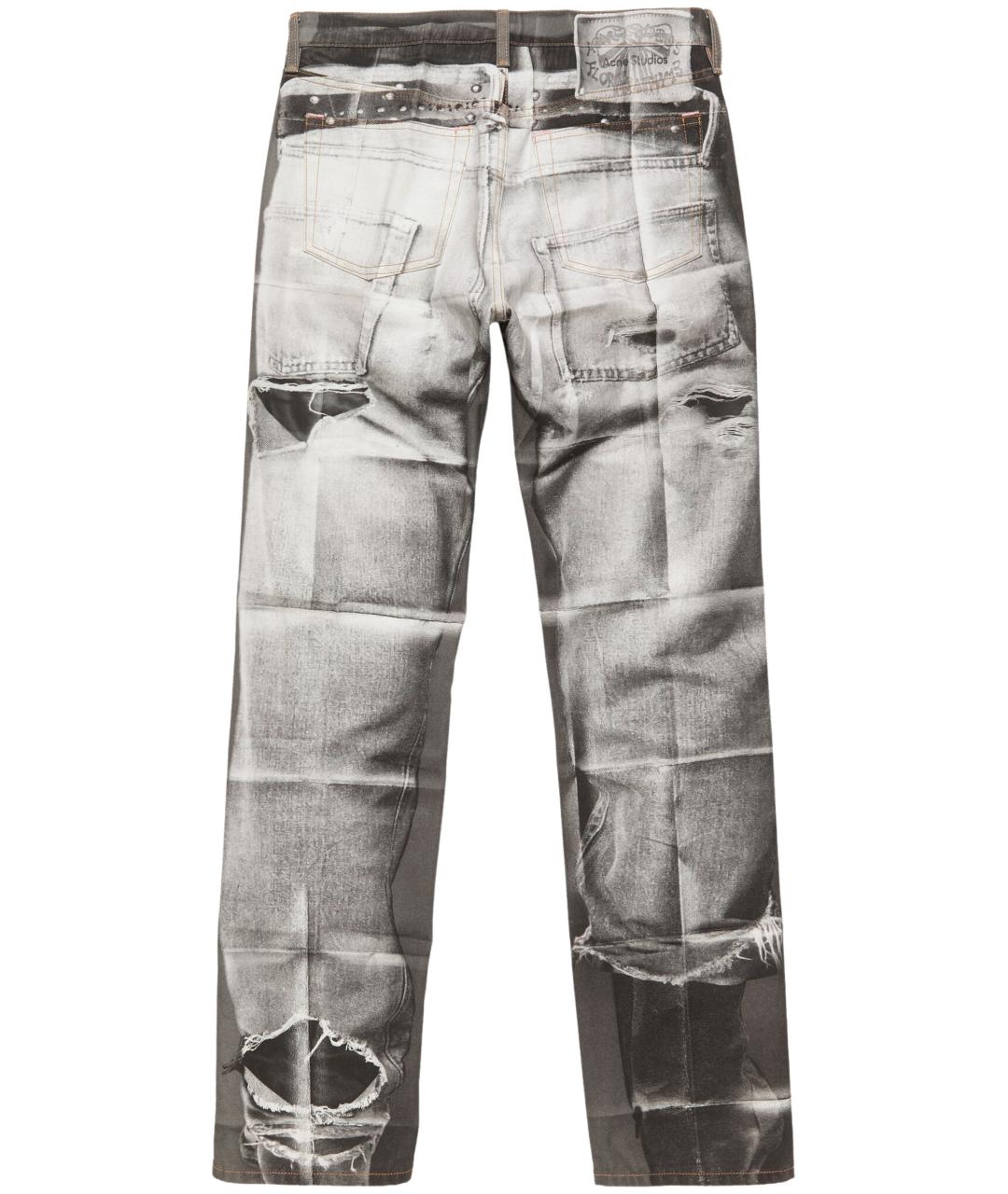 ACNE STUDIOS Черные хлопковые прямые джинсы, фото 2