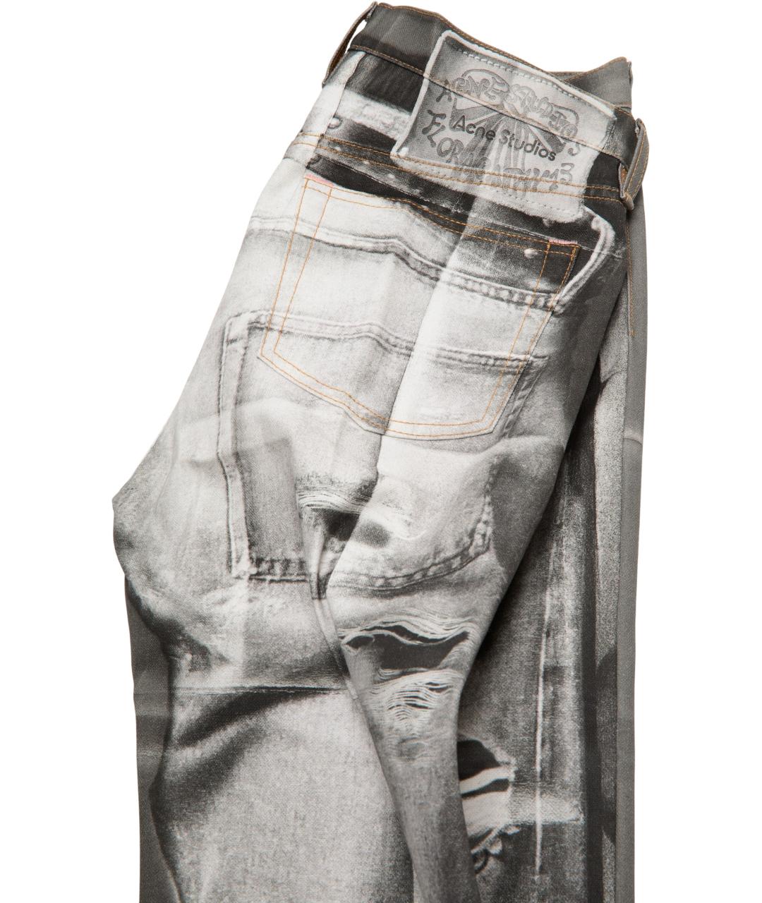 ACNE STUDIOS Черные хлопковые прямые джинсы, фото 3