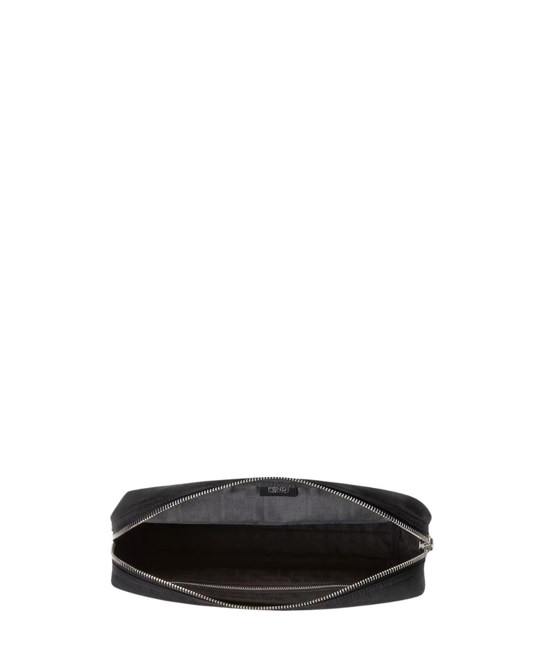 FENDI Черная тканевая косметичка, фото 3