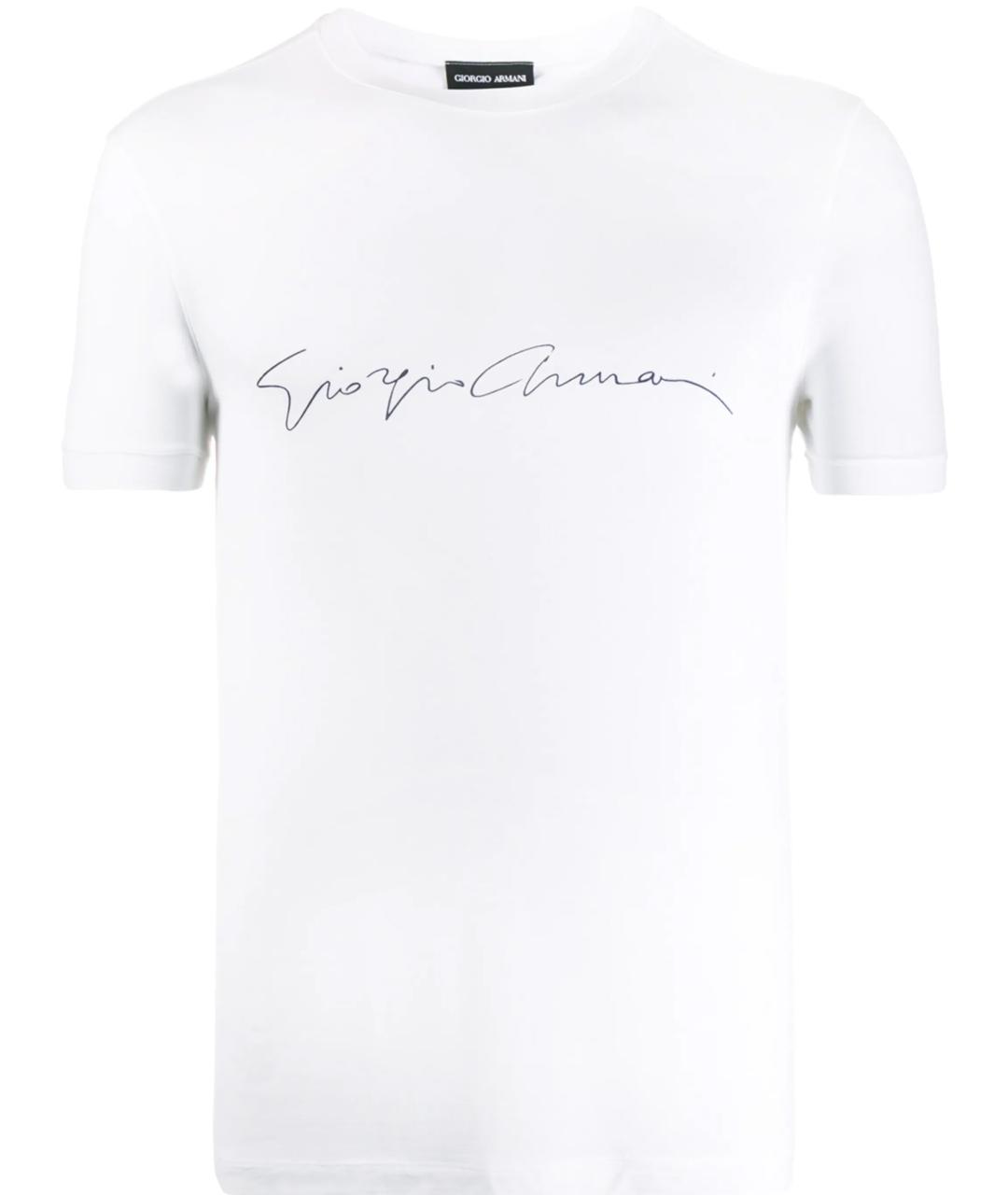 GIORGIO ARMANI Белая вискозная футболка, фото 1