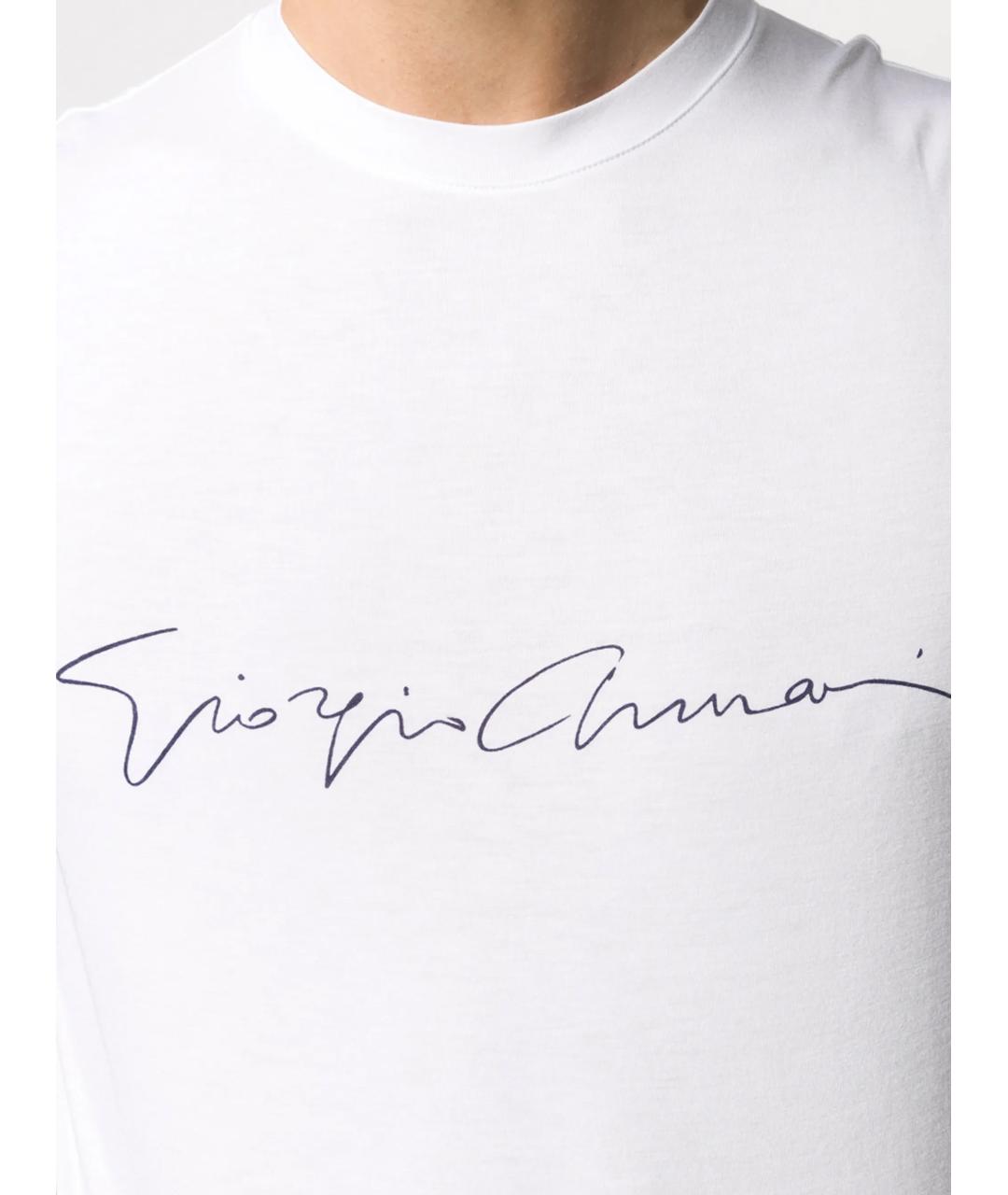 GIORGIO ARMANI Белая вискозная футболка, фото 4