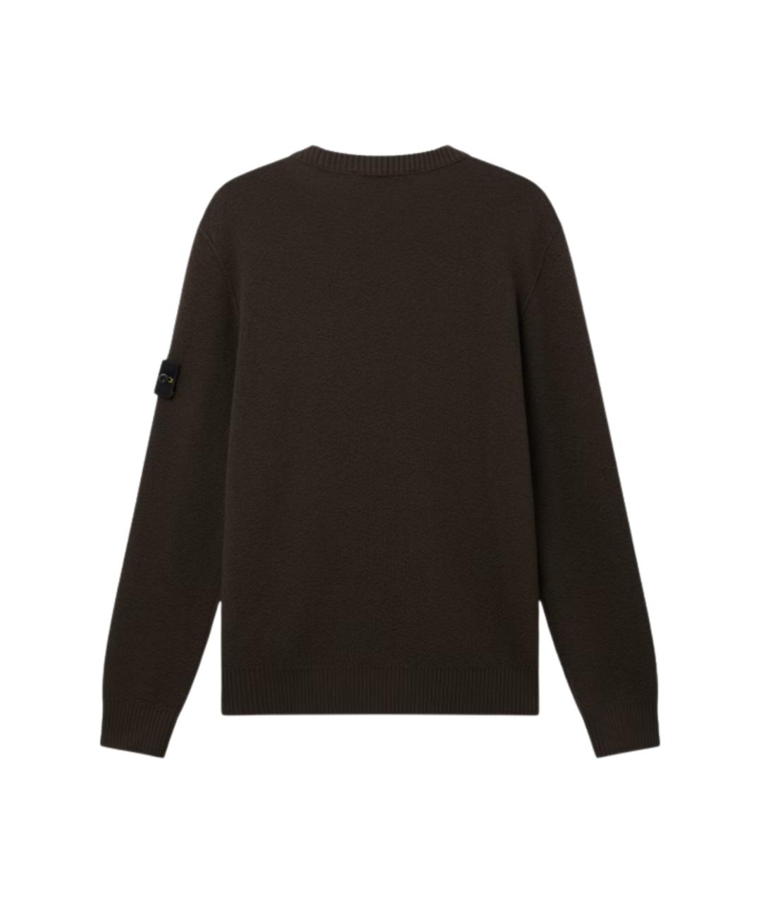 STONE ISLAND Серый шерстяной джемпер / свитер, фото 2