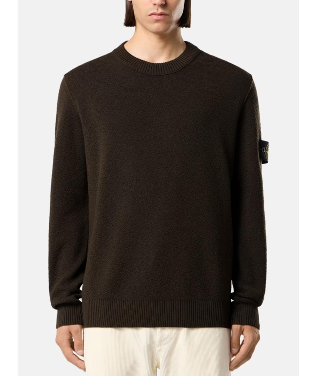 STONE ISLAND Серый шерстяной джемпер / свитер, фото 3