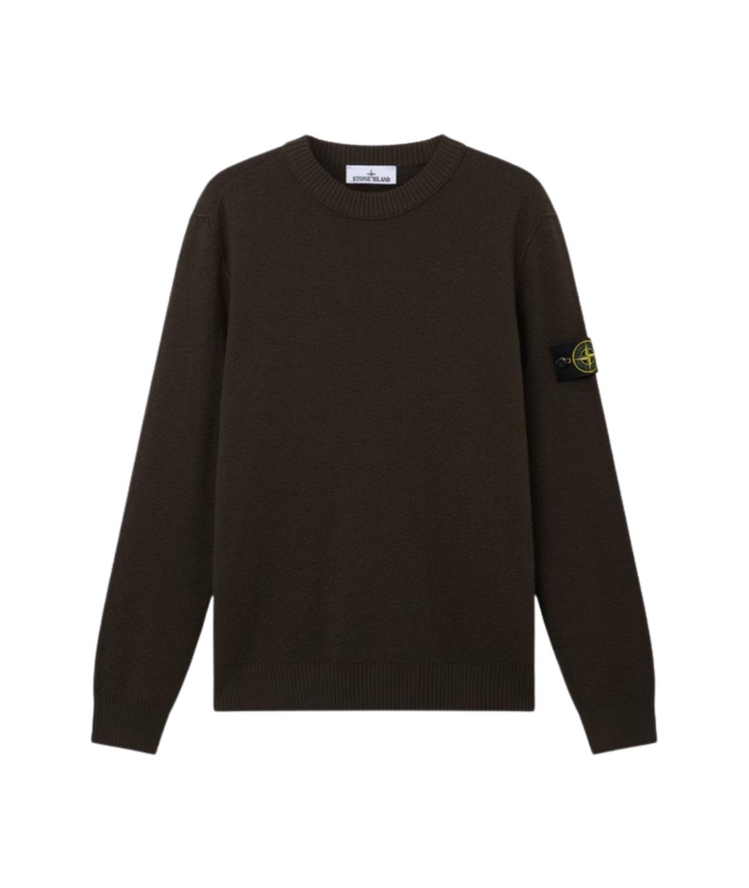 STONE ISLAND Серый шерстяной джемпер / свитер, фото 1