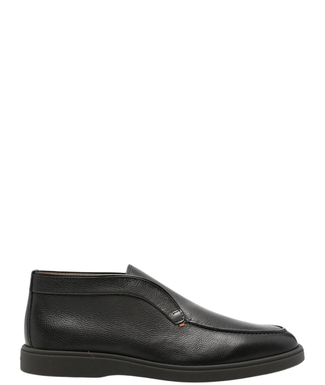 SANTONI Черные низкие ботинки, фото 1