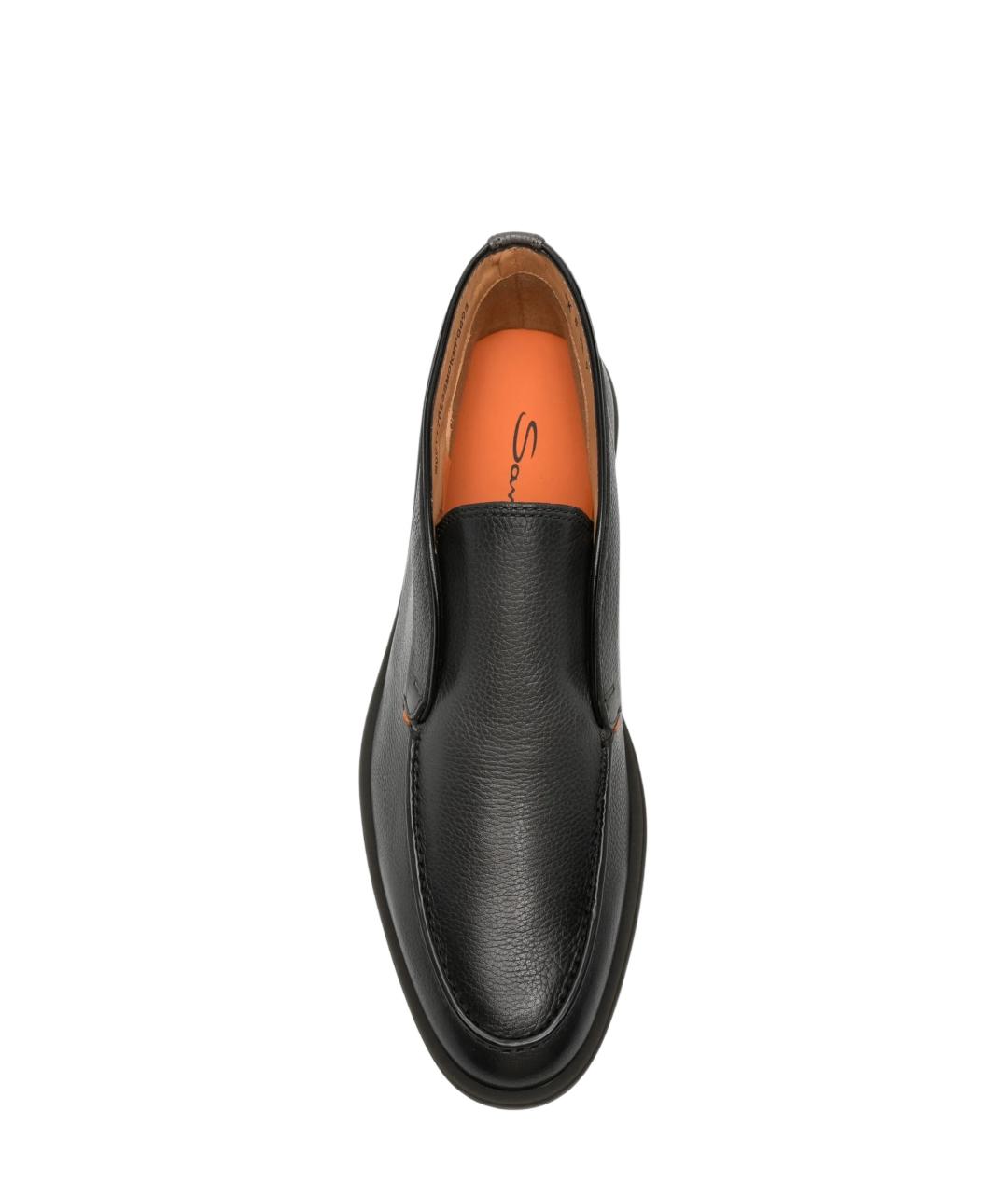 SANTONI Черные низкие ботинки, фото 4
