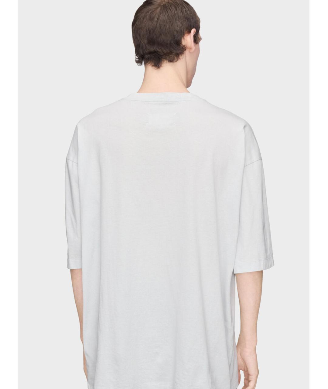 MAISON MARGIELA Белая хлопковая футболка, фото 3