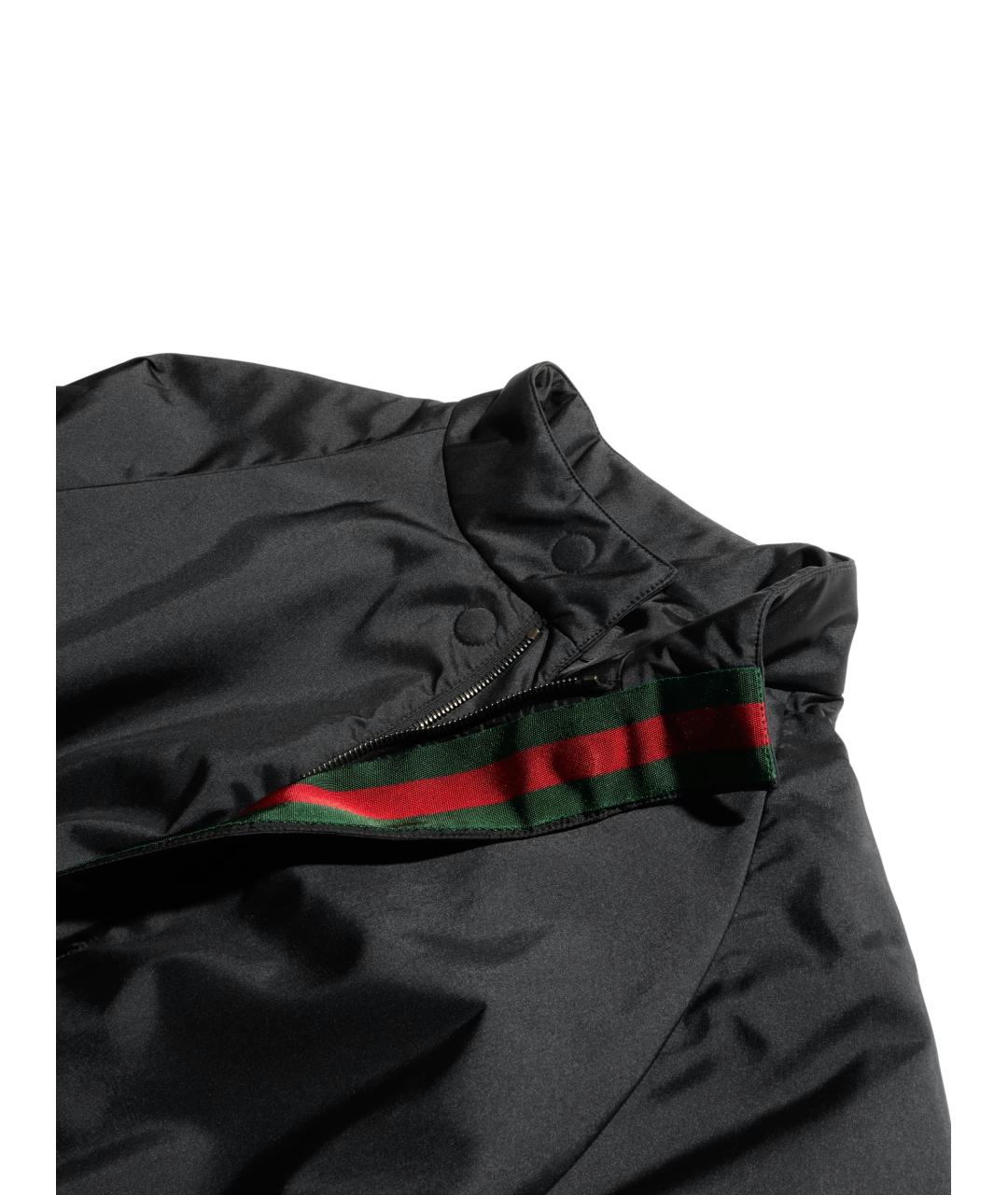 GUCCI Черное нейлоновое пальто, фото 4