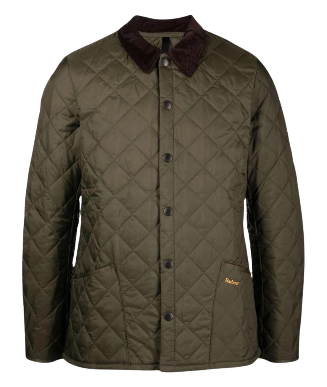BARBOUR Зеленая полиамидовая куртка, фото 1