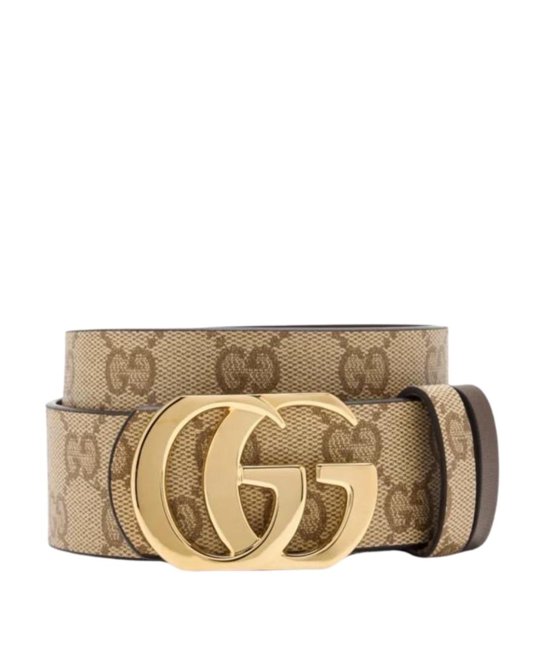 GUCCI Бежевый ремень, фото 1