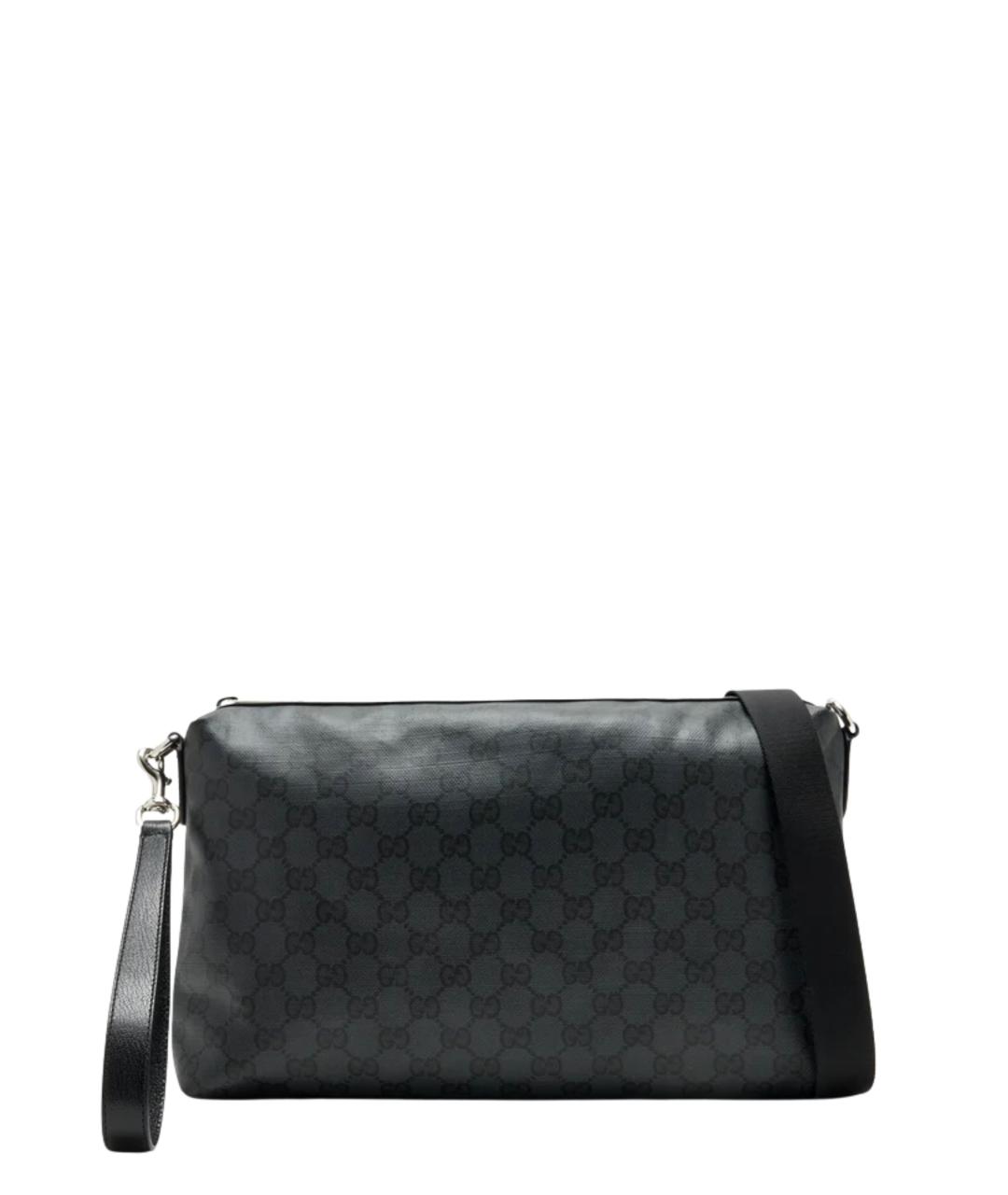 GUCCI Черная кожаная сумка на плечо, фото 1