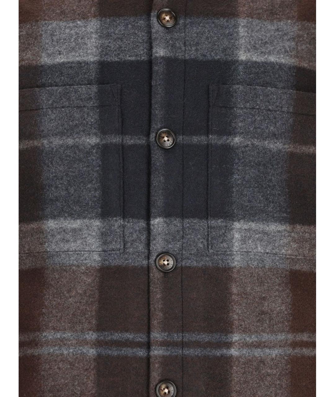 BARBOUR Коричневая хлопко-полиэстеровая кэжуал рубашка, фото 4