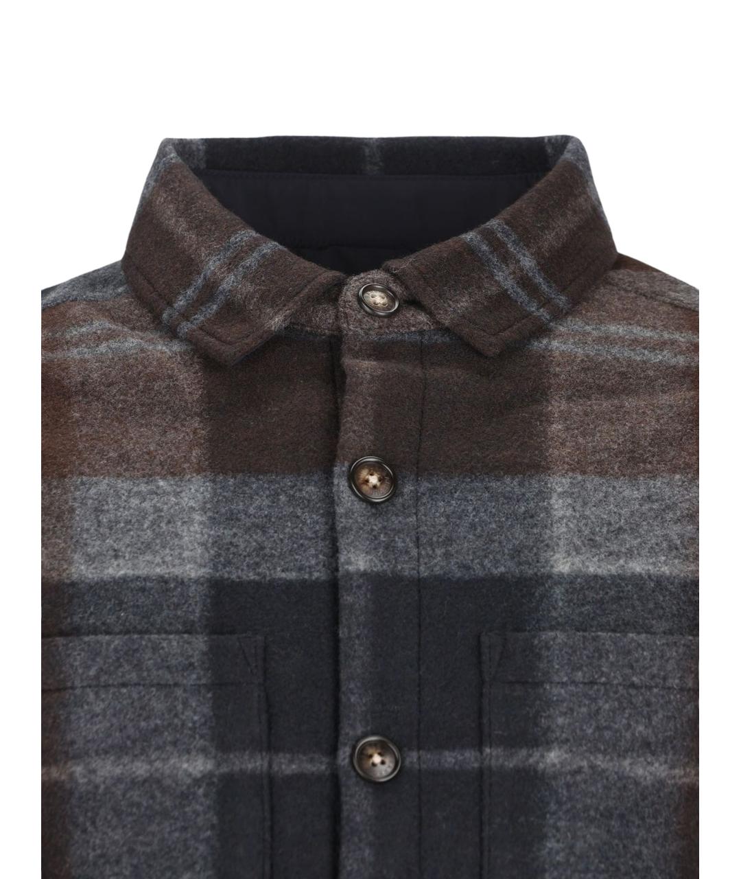 BARBOUR Коричневая хлопко-полиэстеровая кэжуал рубашка, фото 3
