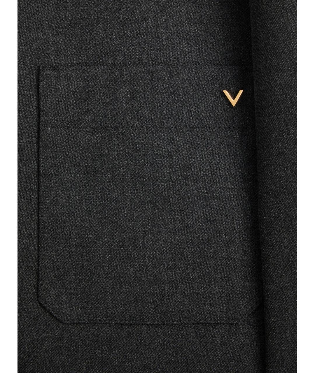 VALENTINO Серая шерстяная куртка, фото 4
