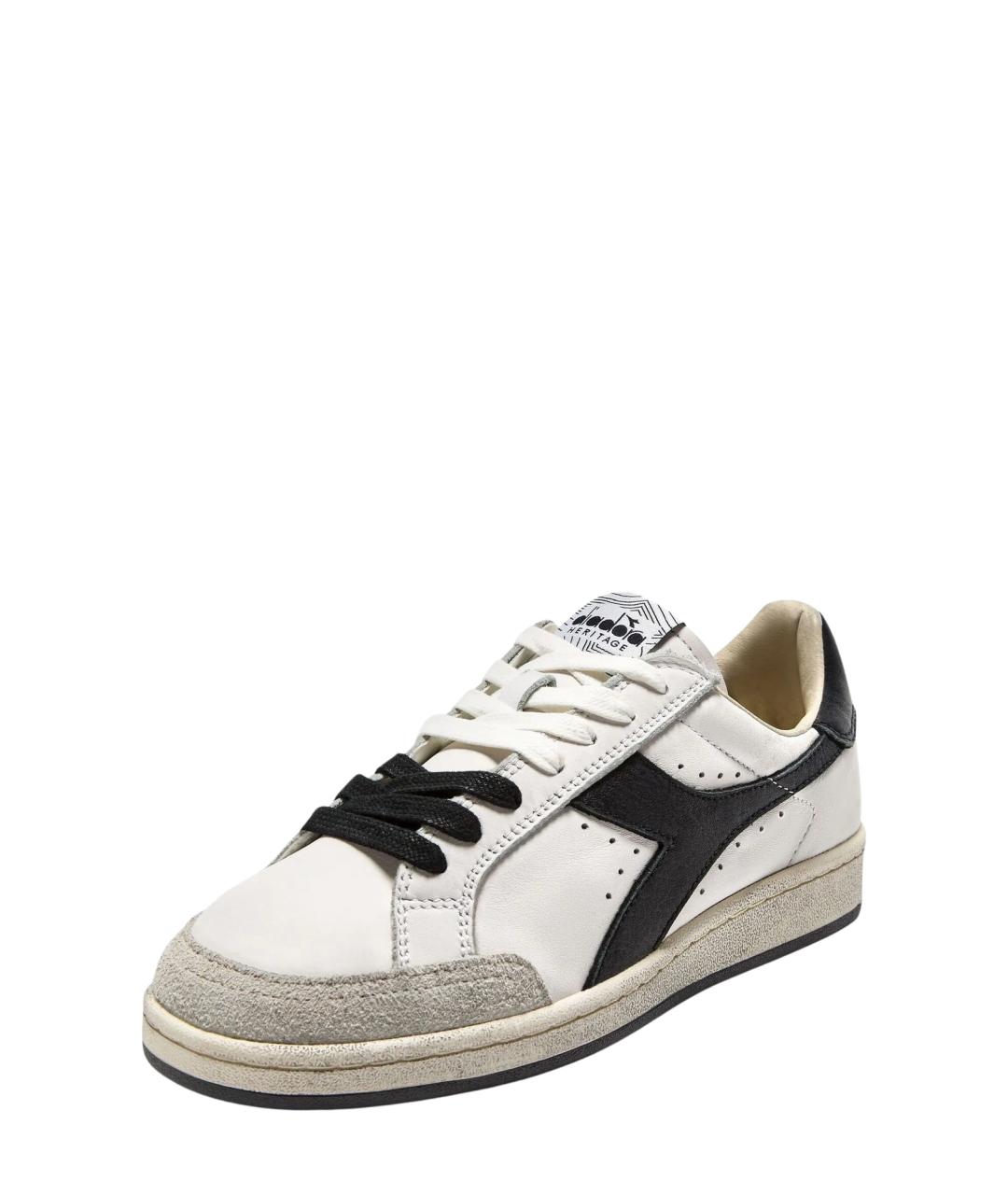 DIADORA HERITAGE Белые кожаные низкие кроссовки / кеды, фото 2
