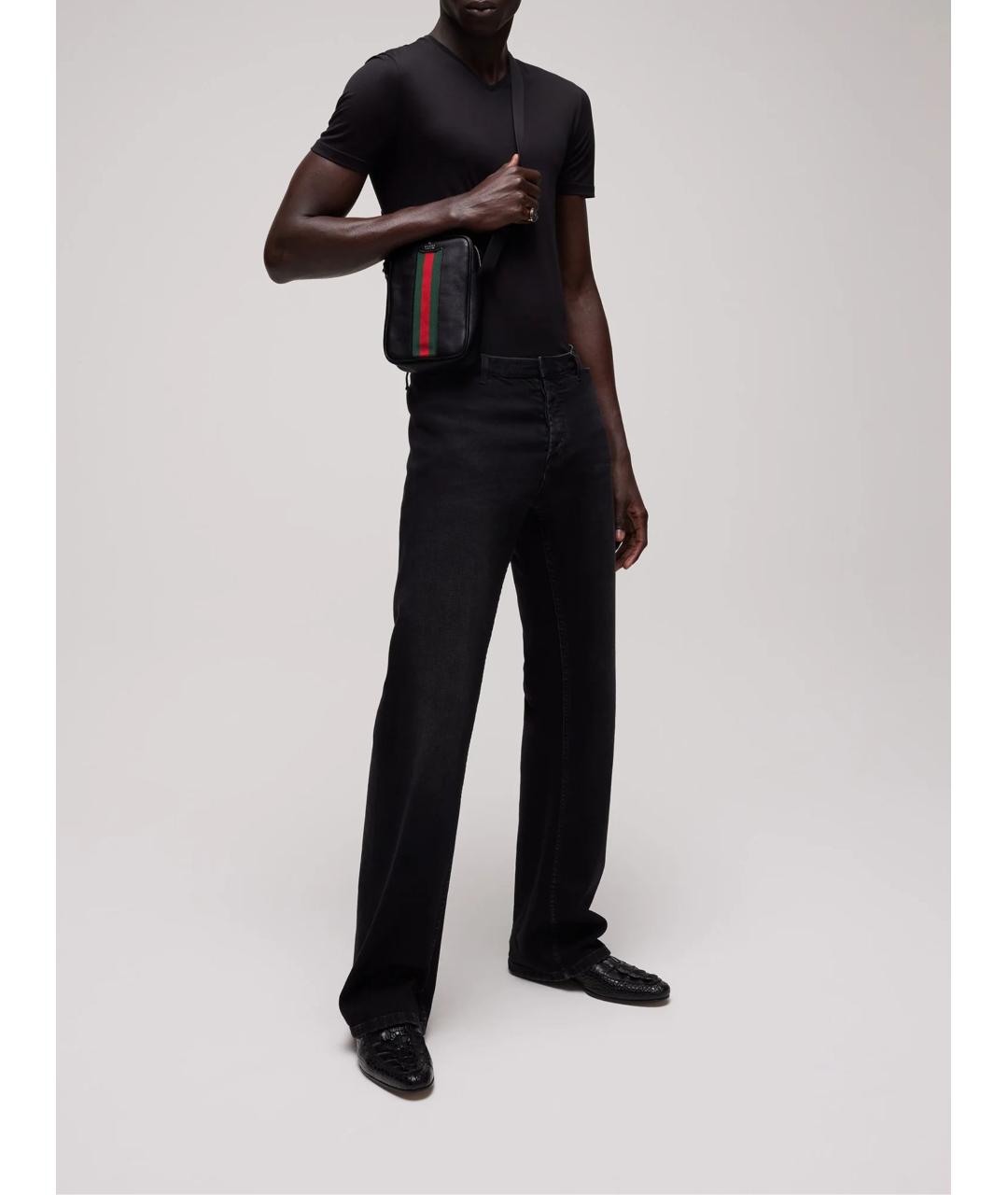 GUCCI Черные хлопковые джинсы, фото 3