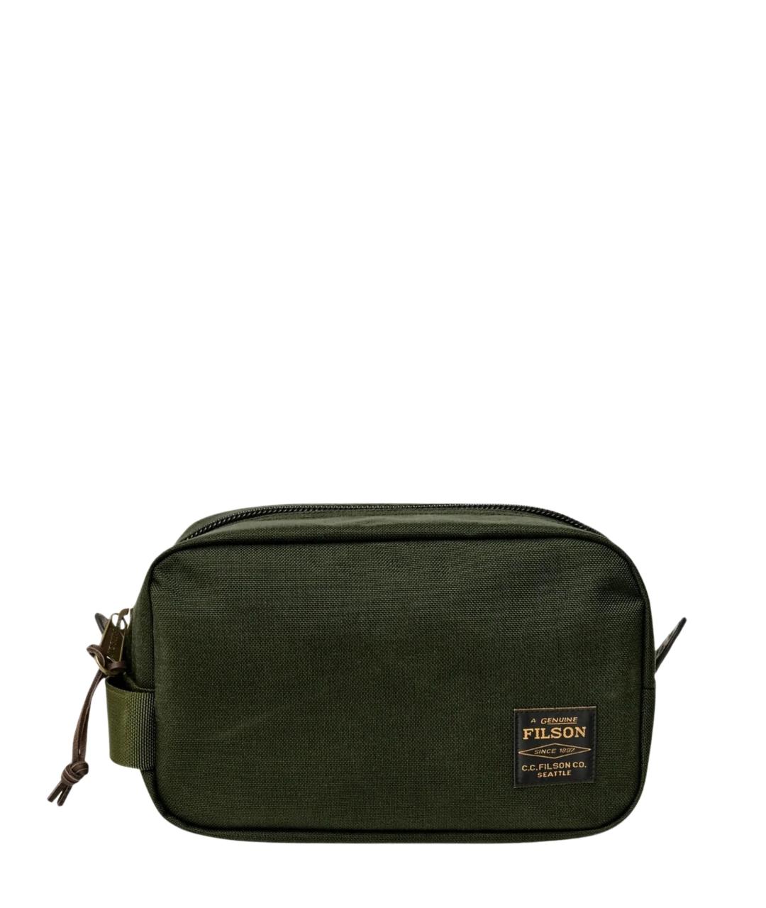 FILSON Зеленая тканевая косметичка, фото 1