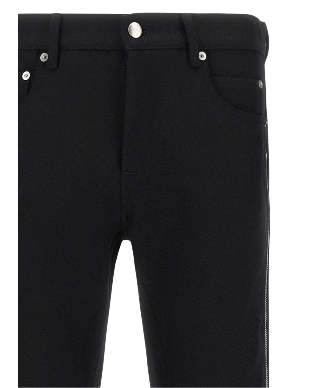 RICK OWENS Черные шерстяные повседневные брюки, фото 3