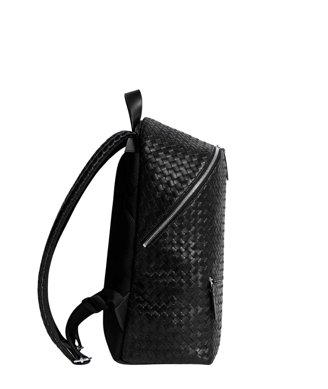 BOTTEGA VENETA Черный кожаный рюкзак, фото 2