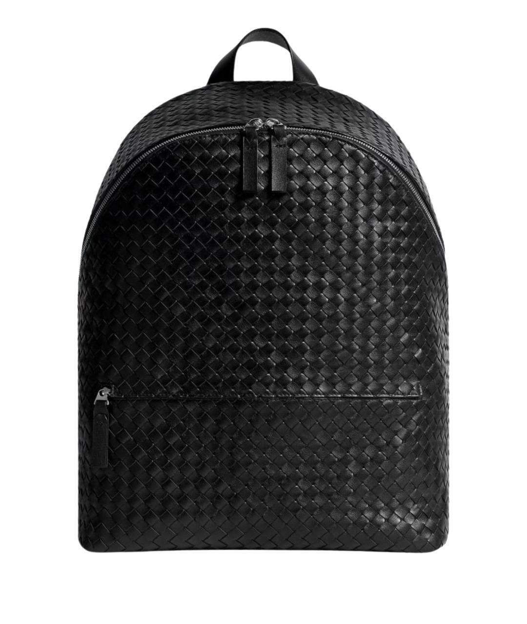 BOTTEGA VENETA Черный кожаный рюкзак, фото 1