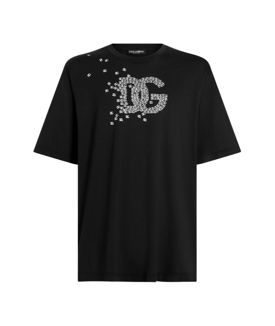 DOLCE&GABBANA Черная хлопковая футболка, фото 1