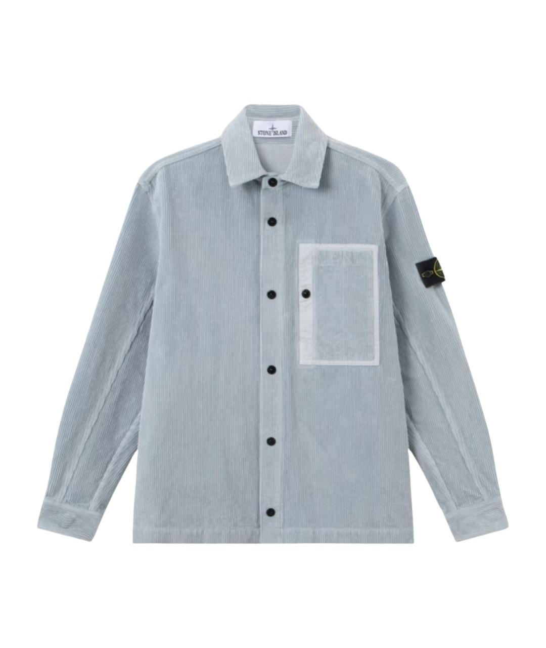 STONE ISLAND Серая хлопковая кэжуал рубашка, фото 1