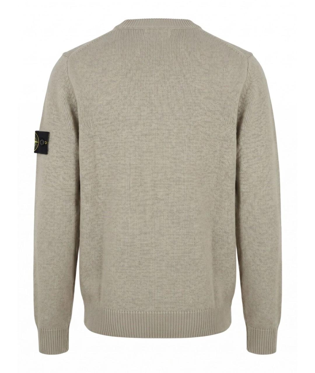STONE ISLAND Бежевый полиамидовый джемпер / свитер, фото 2