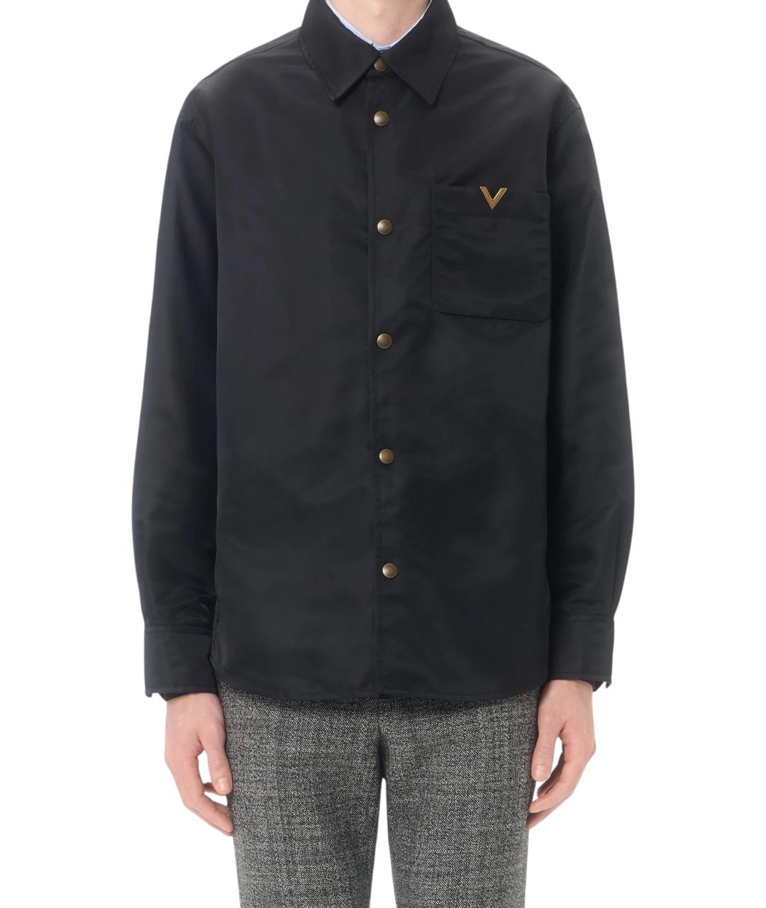 VALENTINO Черная полиэстеровая куртка, фото 2