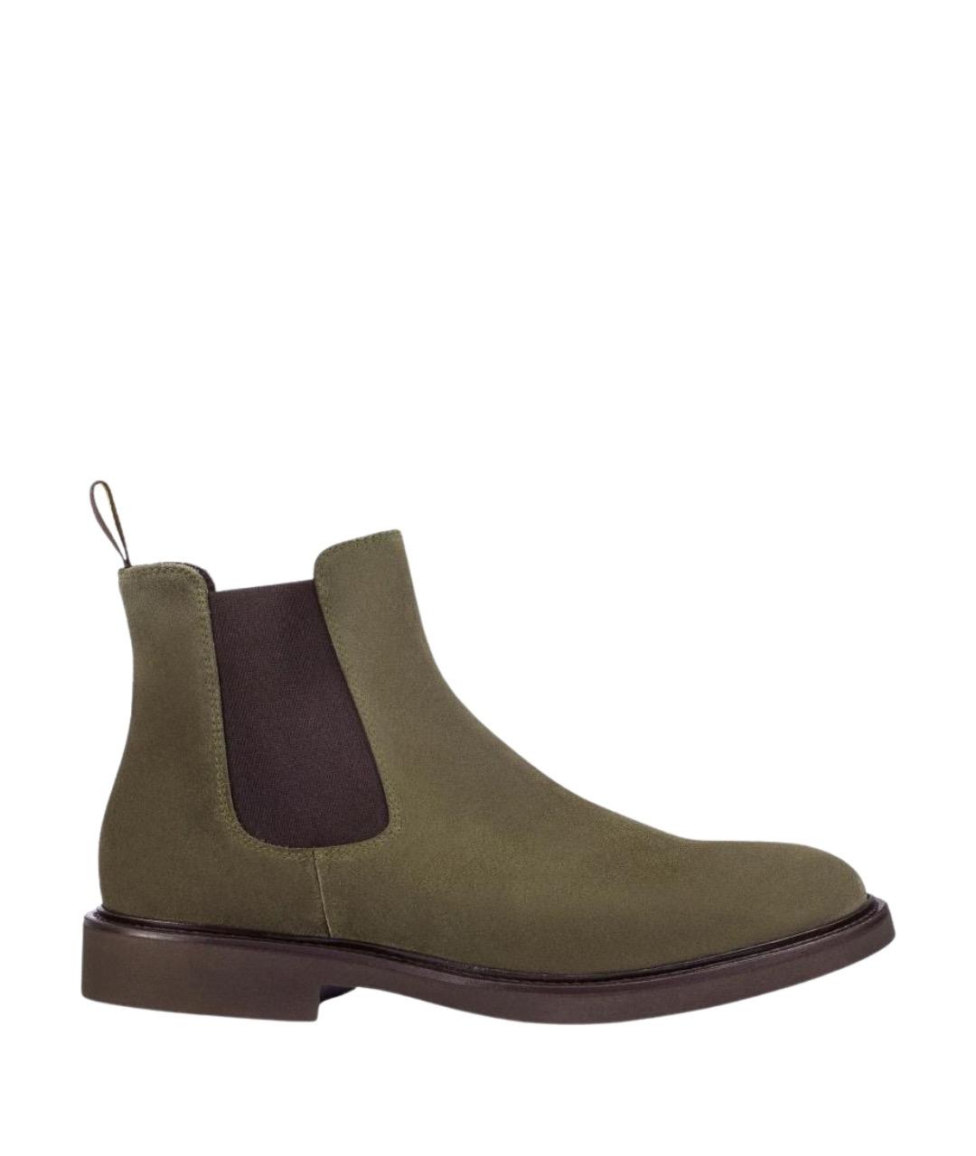 DOUCAL'S Хаки замшевые высокие ботинки, фото 1