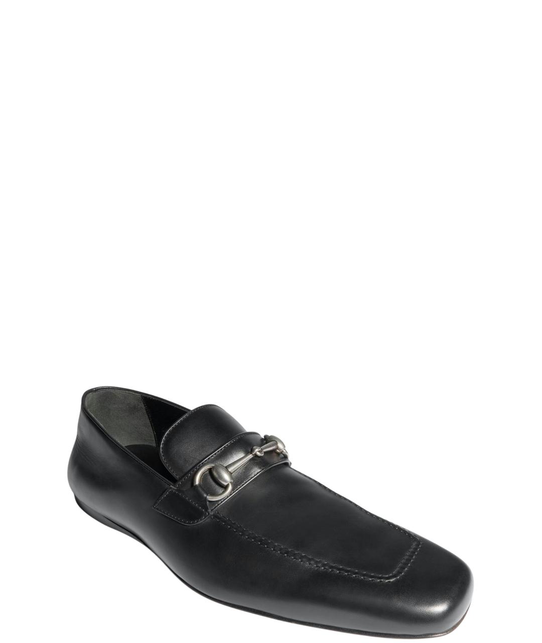 GUCCI Черные кожаные лоферы, фото 2