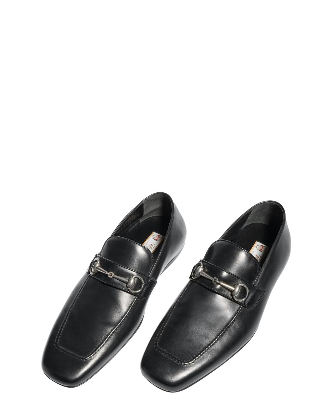GUCCI Черные кожаные лоферы, фото 4