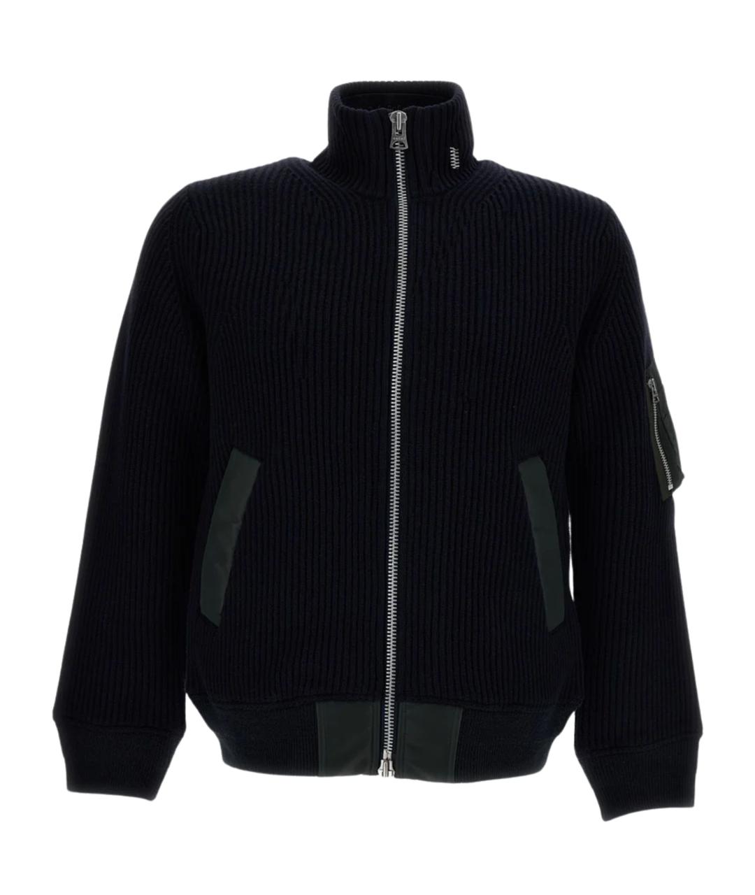 SACAI Синяя шерстяная куртка, фото 1