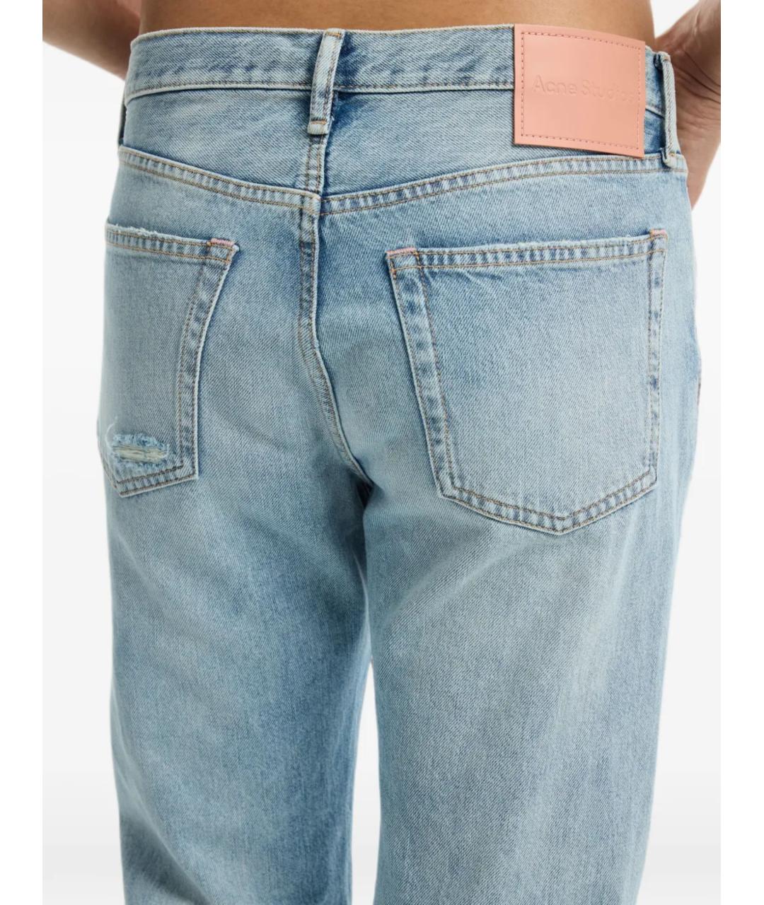 ACNE STUDIOS Голубые хлопковые джинсы, фото 6