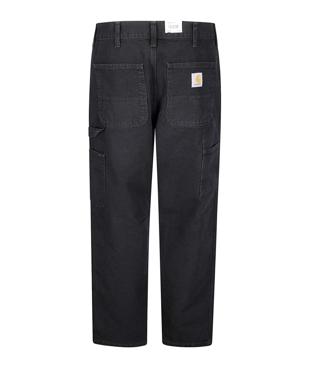 CARHARTT WIP Черные хлопковые прямые джинсы, фото 2