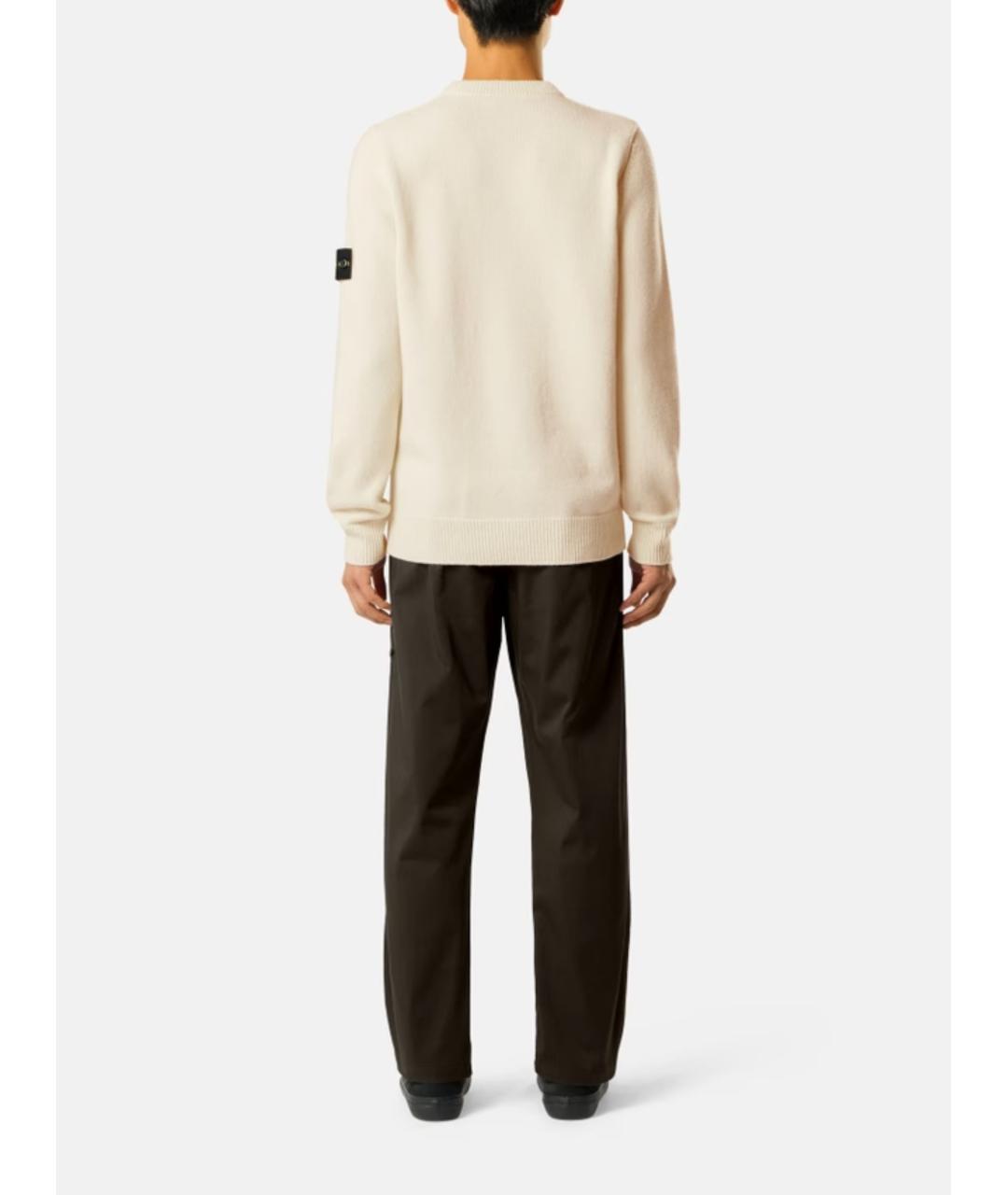 STONE ISLAND Бежевый джемпер / свитер, фото 3
