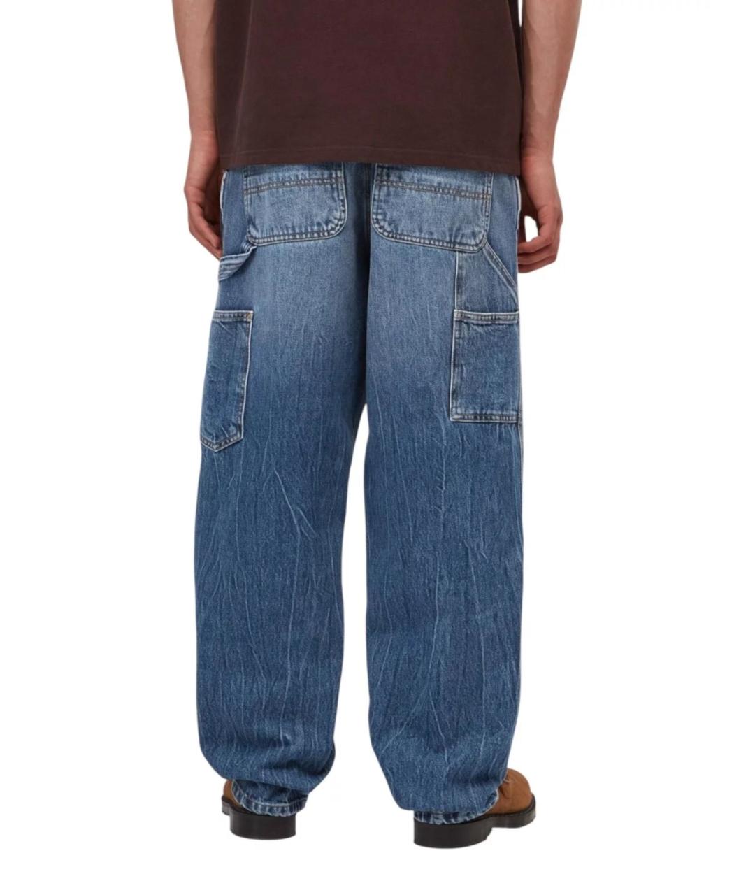 CARHARTT WIP Синие хлопковые прямые джинсы, фото 4