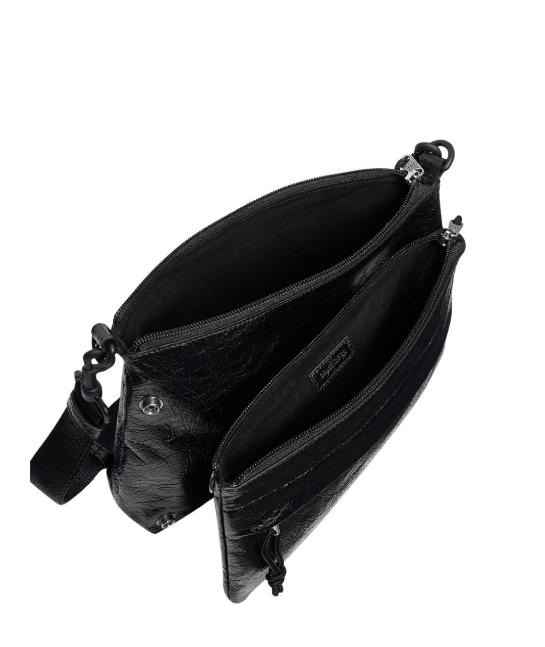 BALENCIAGA Черная кожаная сумка на плечо, фото 4