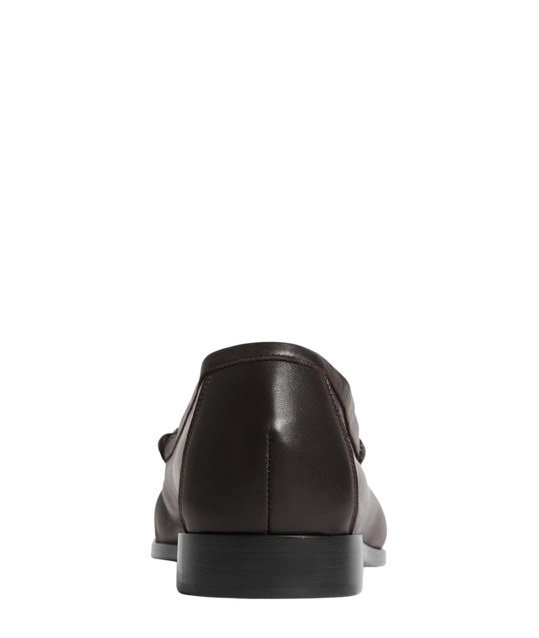BOTTEGA VENETA Коричневые кожаные лоферы, фото 4