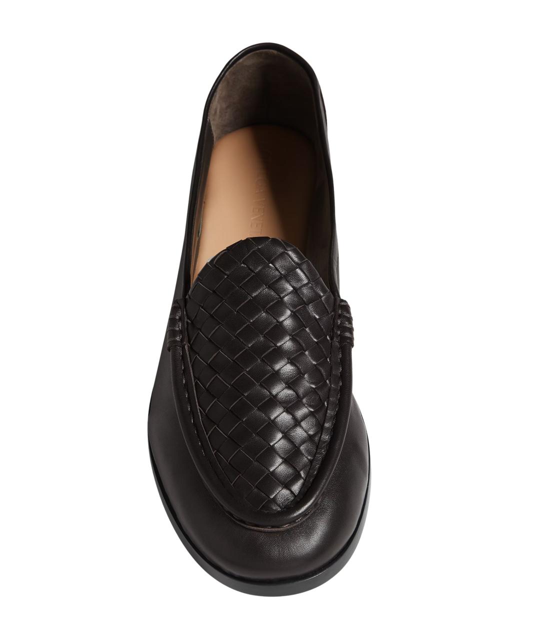 BOTTEGA VENETA Коричневые кожаные лоферы, фото 3