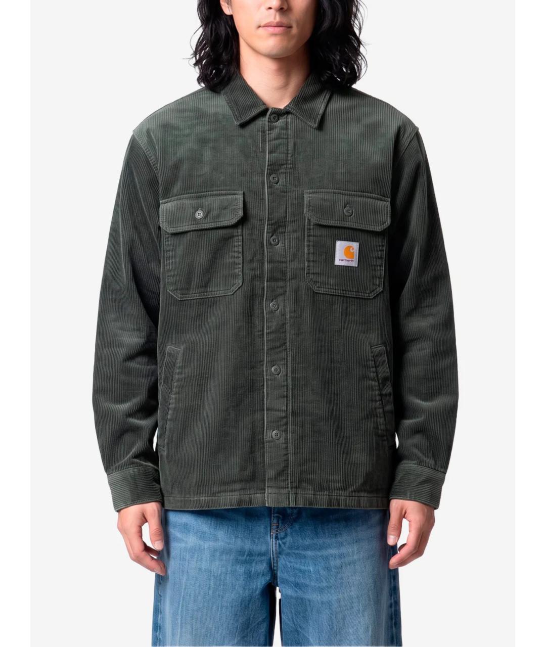 CARHARTT WIP Зеленая хлопковая кэжуал рубашка, фото 3