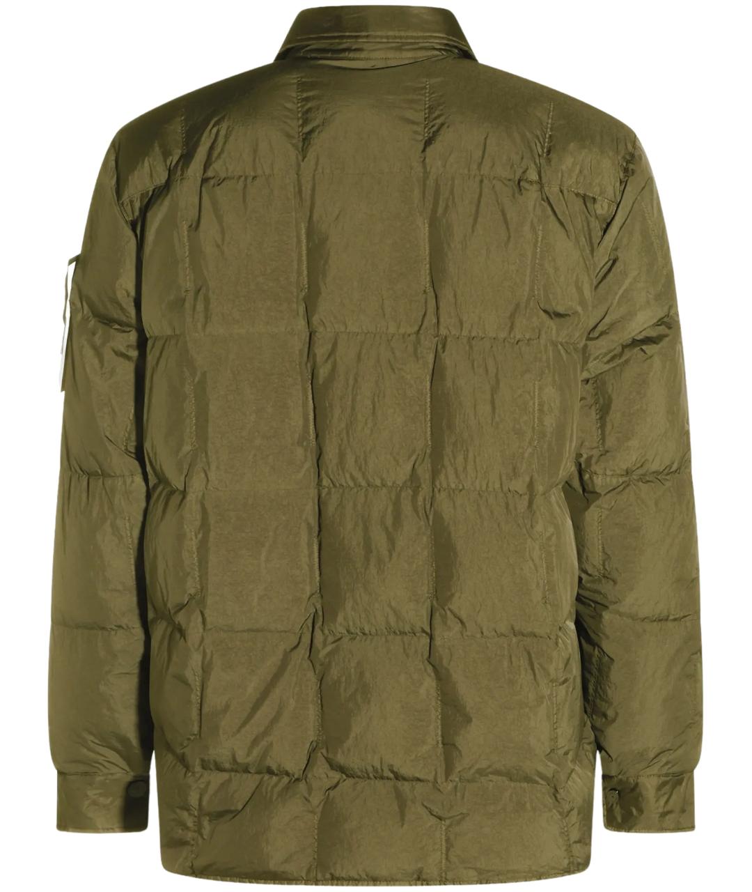 STONE ISLAND Зеленая полиамидовая куртка, фото 2