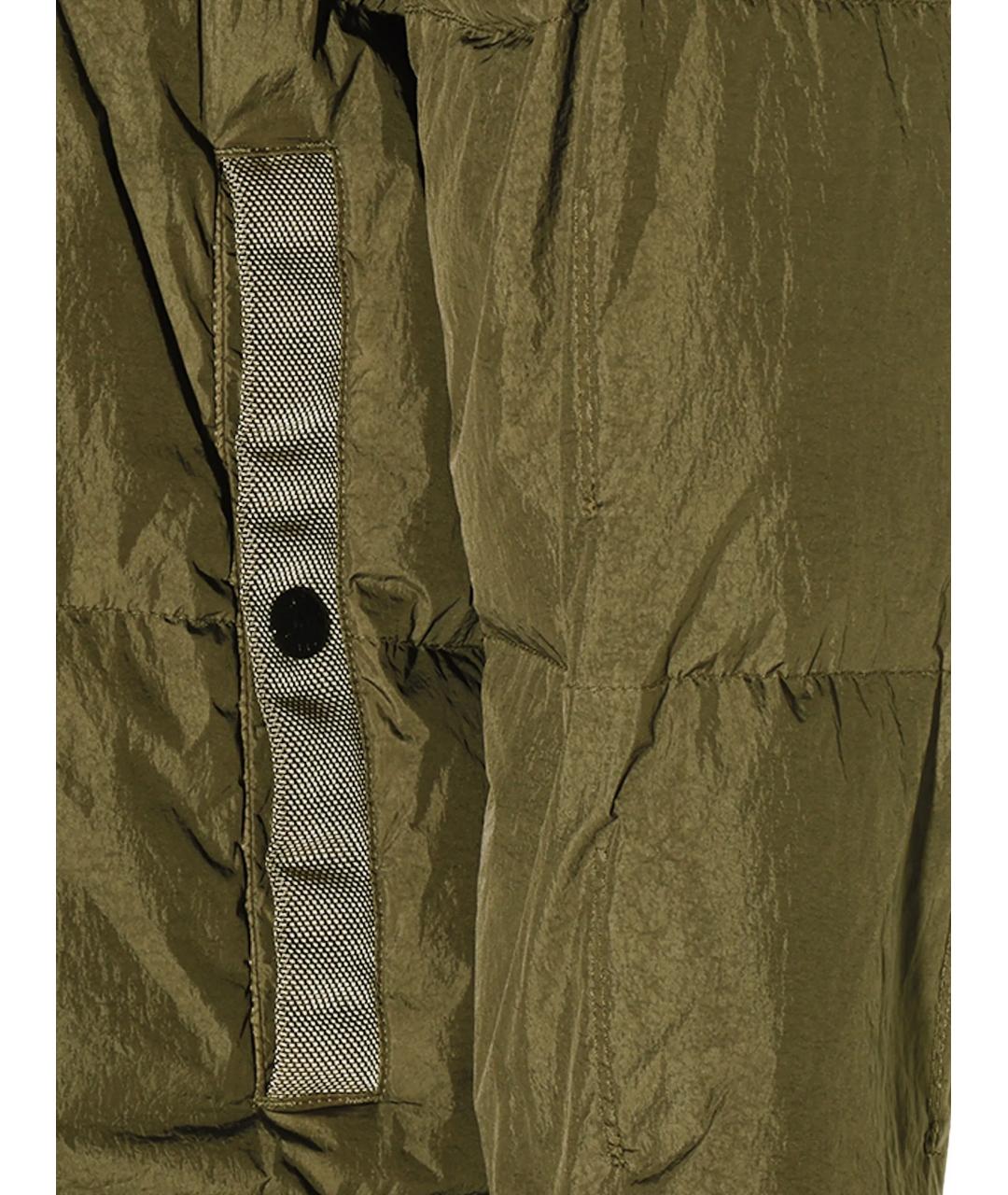 STONE ISLAND Зеленая полиамидовая куртка, фото 4
