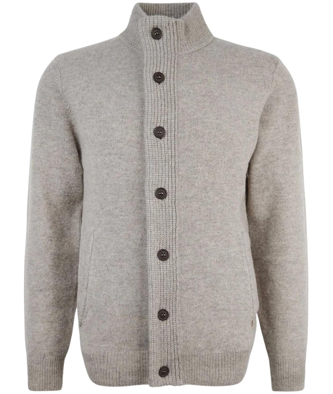 BARBOUR Бежевый шерстяной кардиган, фото 1